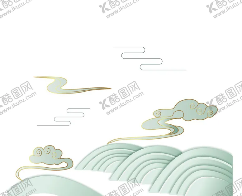 编号：32591009162332174318【酷图网】源文件下载-传统纹样 云纹