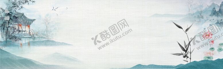 编号：58692407070543545742【酷图网】源文件下载-中国风水墨背景电商banner
