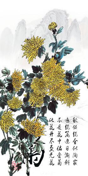 国画菊花