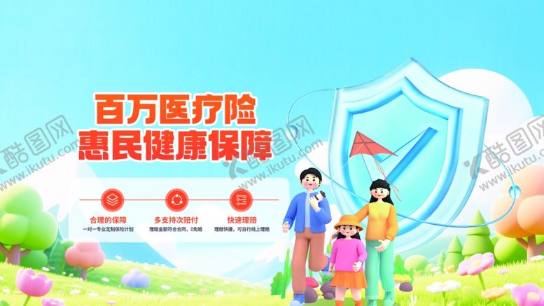 编号：58340410162308492512【酷图网】源文件下载-家庭百万医疗险保障计划