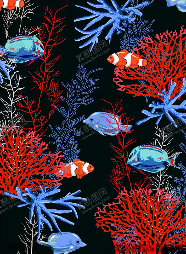 编号：15989109210624074697【酷图网】源文件下载-海底植物