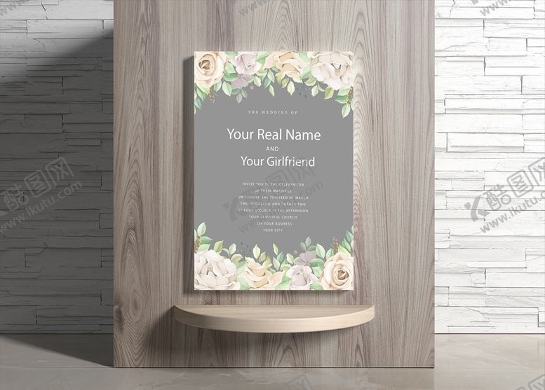 编号：77825109190725252870【酷图网】源文件下载-婚礼海报