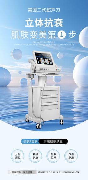 医美超声刀抗衰海报