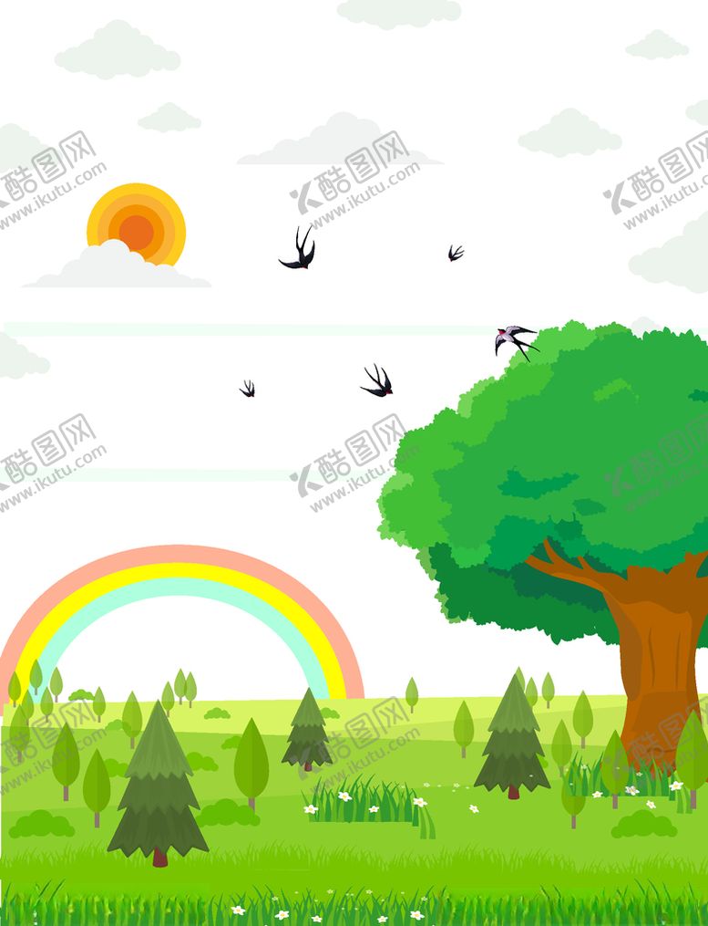 编号：79501310222027234302【酷图网】源文件下载-卡通大树素材