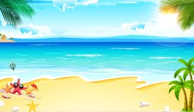 沙滩背景