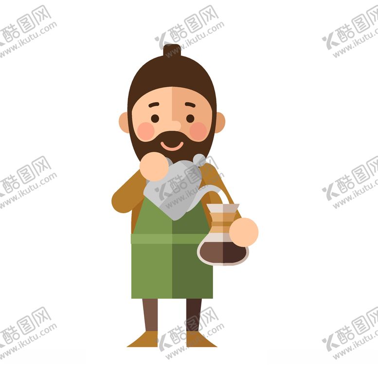 编号：73342910292231512837【酷图网】源文件下载-卡通服务员