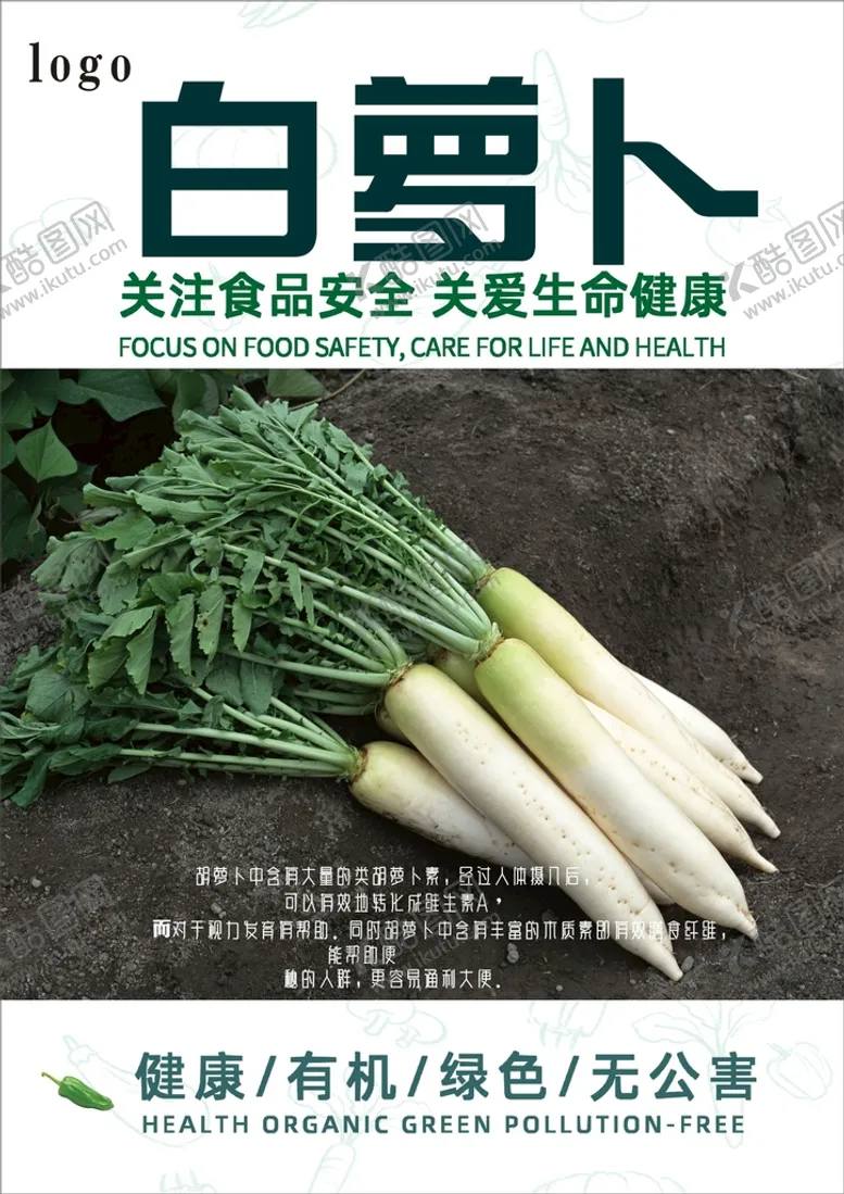 编号：68346201250540164599【酷图网】源文件下载-白萝卜海报