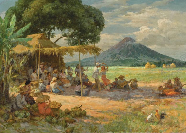 编号：46264710261316291562【酷图网】源文件下载-油画农民插画丰收插秧