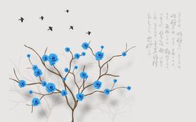 浮雕花玫瑰背景墙