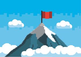 复古像素风游戏场景插画