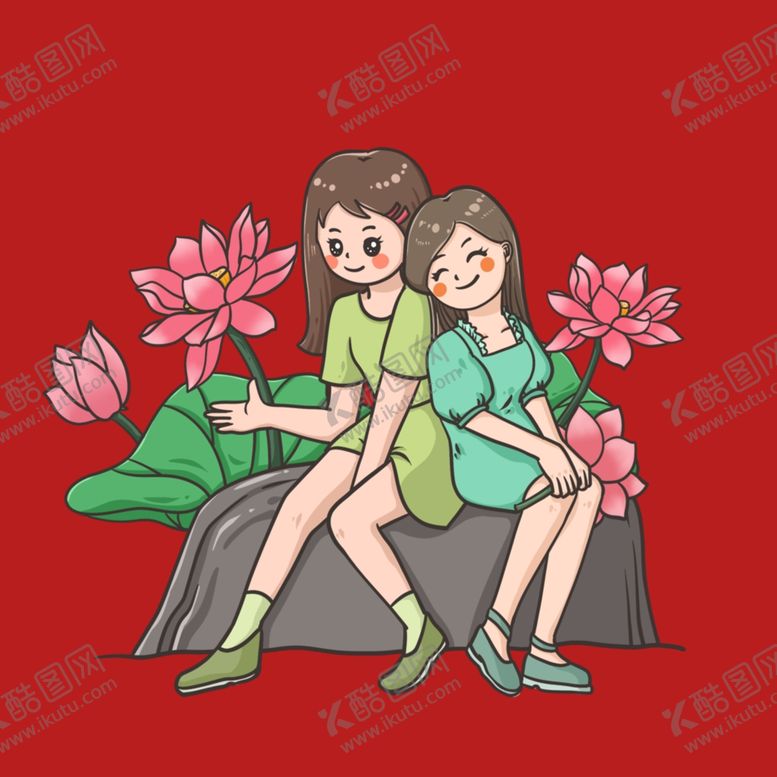 编号：10284502191455154467【酷图网】源文件下载-手绘女孩女人