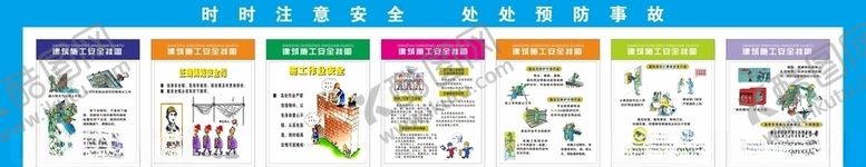 编号：43226905042352117032【酷图网】源文件下载-建筑施工安全挂图