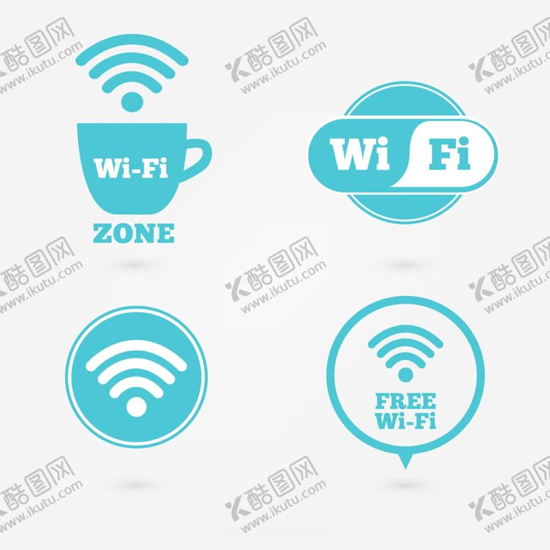 编号：33385606250930379399【酷图网】源文件下载-免费wifi网络图标设计