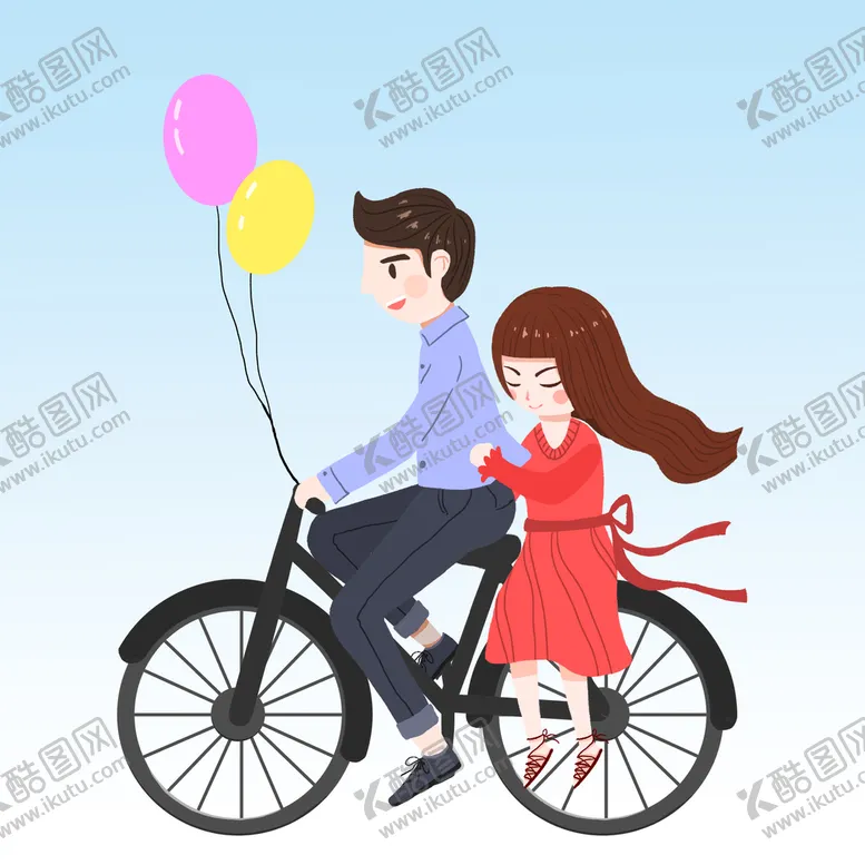 编号：63841210080934101084【酷图网】源文件下载-卡通情侣 