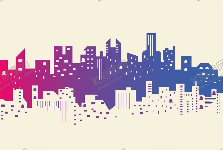 编号：64572410100726439463【酷图网】源文件下载-渐变扁平建筑