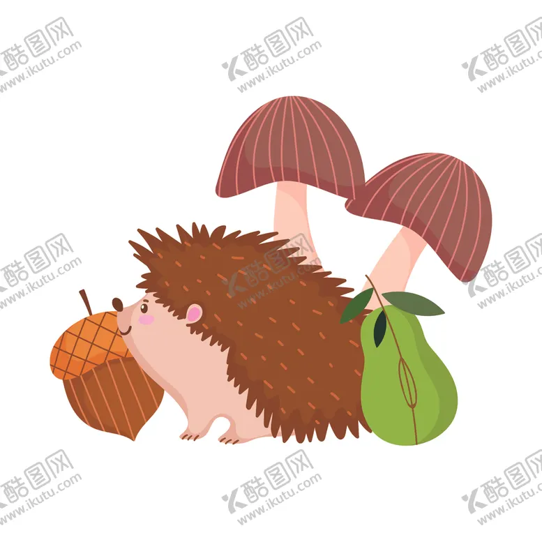 编号：45974305032105187747【酷图网】源文件下载-手绘淡彩动物
