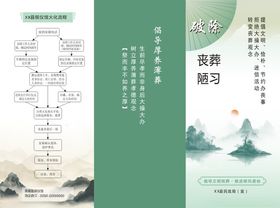殡葬改革宣传单页