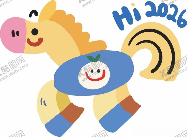 编号：93755404051859085297【酷图网】源文件下载-可爱小马卡通形象设计