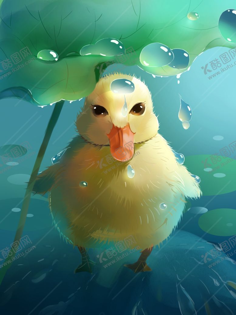 编号：70742810270437085454【酷图网】源文件下载-梦觉插画小鸭子