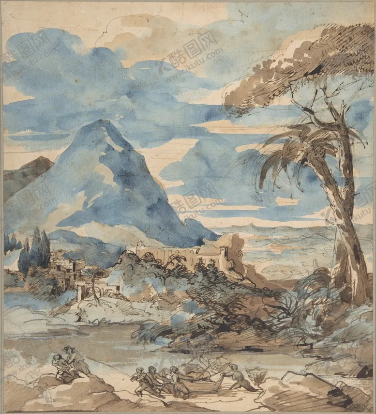 编号：63076106290619574577【酷图网】源文件下载-复古风景油画