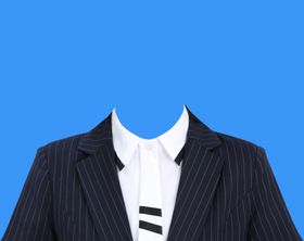 条纹西服
