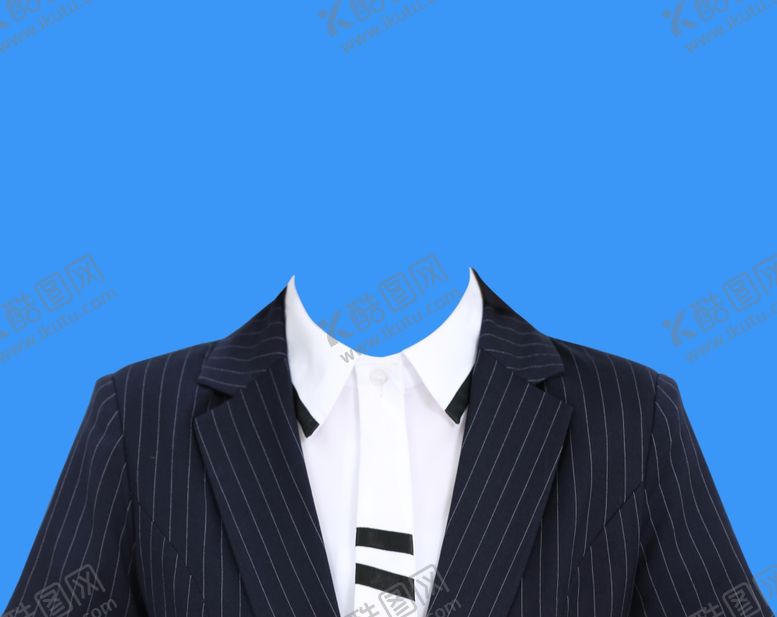编号：61420110162041133040【酷图网】源文件下载-条纹西服