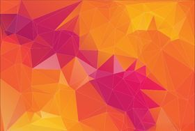 桔色菱形科技背景