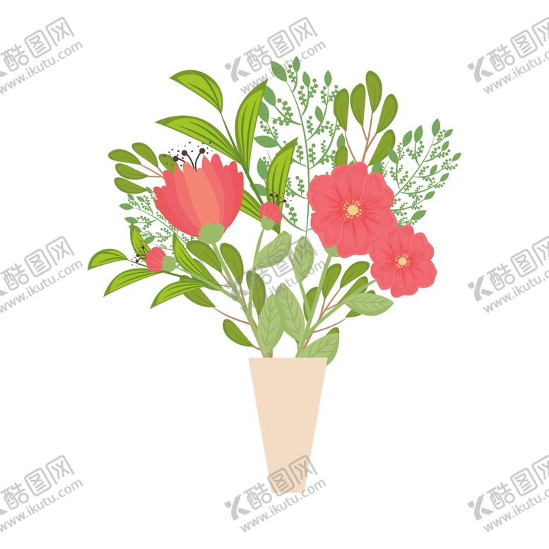 编号：25434703141236098334【酷图网】源文件下载-淡彩花朵