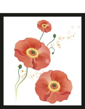手绘花卉花朵素材素材