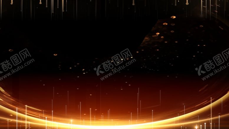 编号：20633509190611535164【酷图网】源文件下载-黑金大气背景