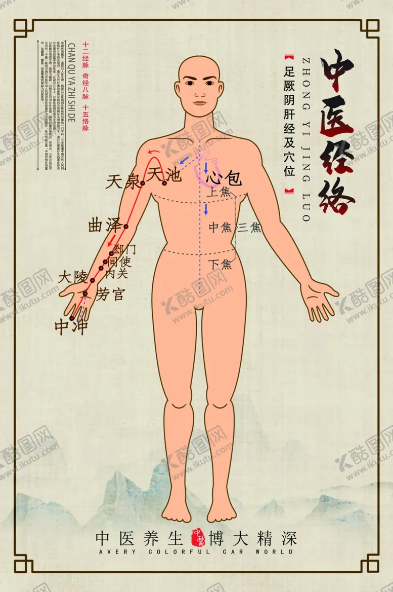编号：89708406271959102567【酷图网】源文件下载-中医经络示意展板