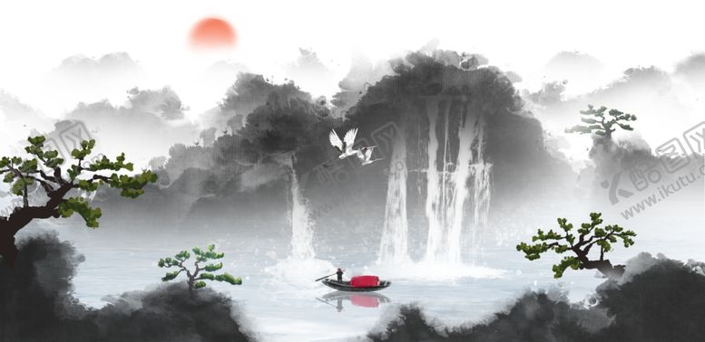 编号：35146207022129424634【酷图网】源文件下载-水墨山水