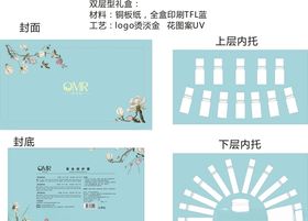 化妆品包装原液套盒平面图