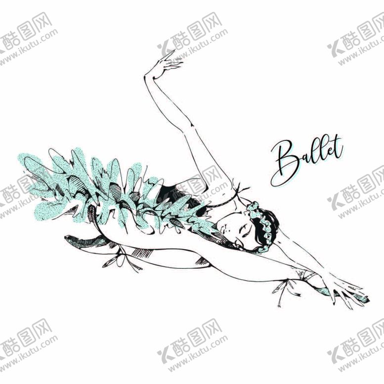 编号：34579110090242276139【酷图网】源文件下载-ai矢量芭蕾舞者