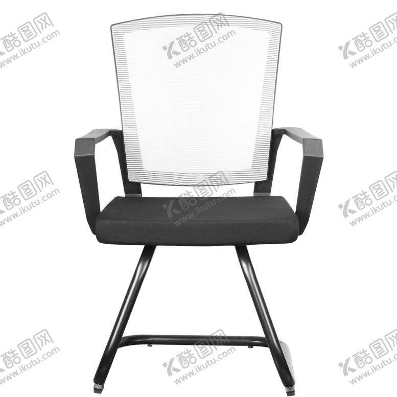 编号：79776210171320264984【酷图网】源文件下载-黑白色时尚办公椅正面