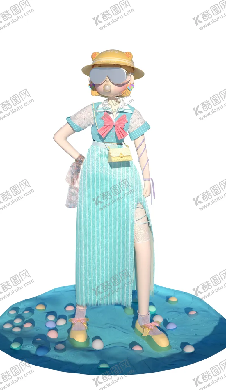 编号：53129609122323005897【酷图网】源文件下载-C4D女娃娃