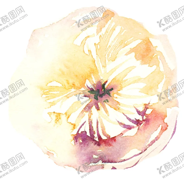 编号：84038111210708287433【酷图网】源文件下载-水彩花
