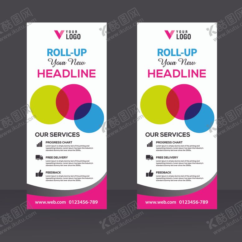 编号：38875809090922549061【酷图网】源文件下载-X展架易拉宝展示架设计模板矢量