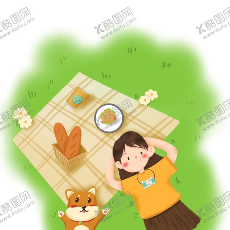 编号：11882401251305445410【酷图网】源文件下载-女孩春游