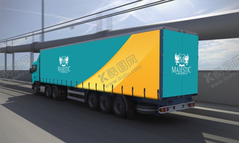 编号：92521010020642407796【酷图网】源文件下载-大车车身广告样机