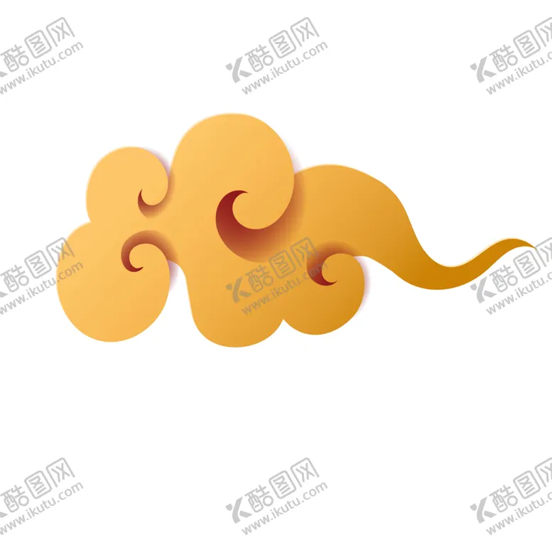 编号：25090504190419433899【酷图网】源文件下载-祥云免扣元素PNG