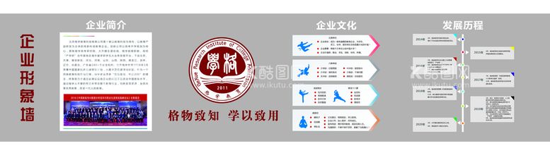 编号：14658710062326092548【酷图网】源文件下载-格学教育形象墙