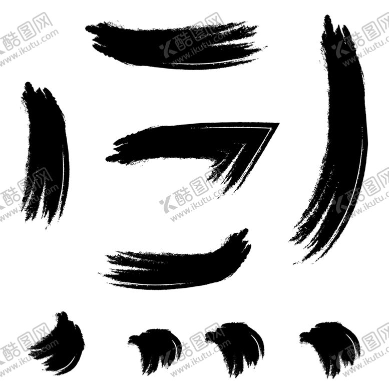 编号：20876707081651322935【酷图网】源文件下载-毛笔笔画