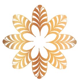 创意金色花纹图案设计