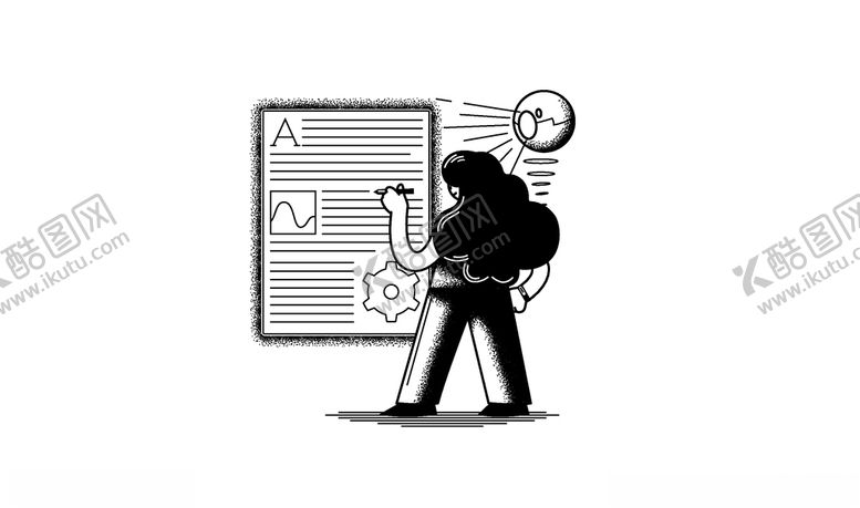 编号：41118504171711459518【酷图网】源文件下载-线性人物插画