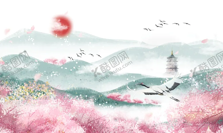 编号：09271809262015357648【酷图网】源文件下载-山水画风景