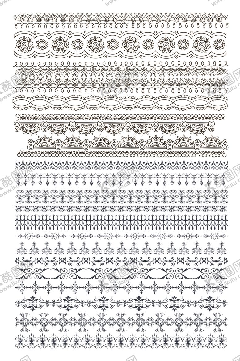 编号：30860709271127545033【酷图网】源文件下载-花纹边框纹理图案