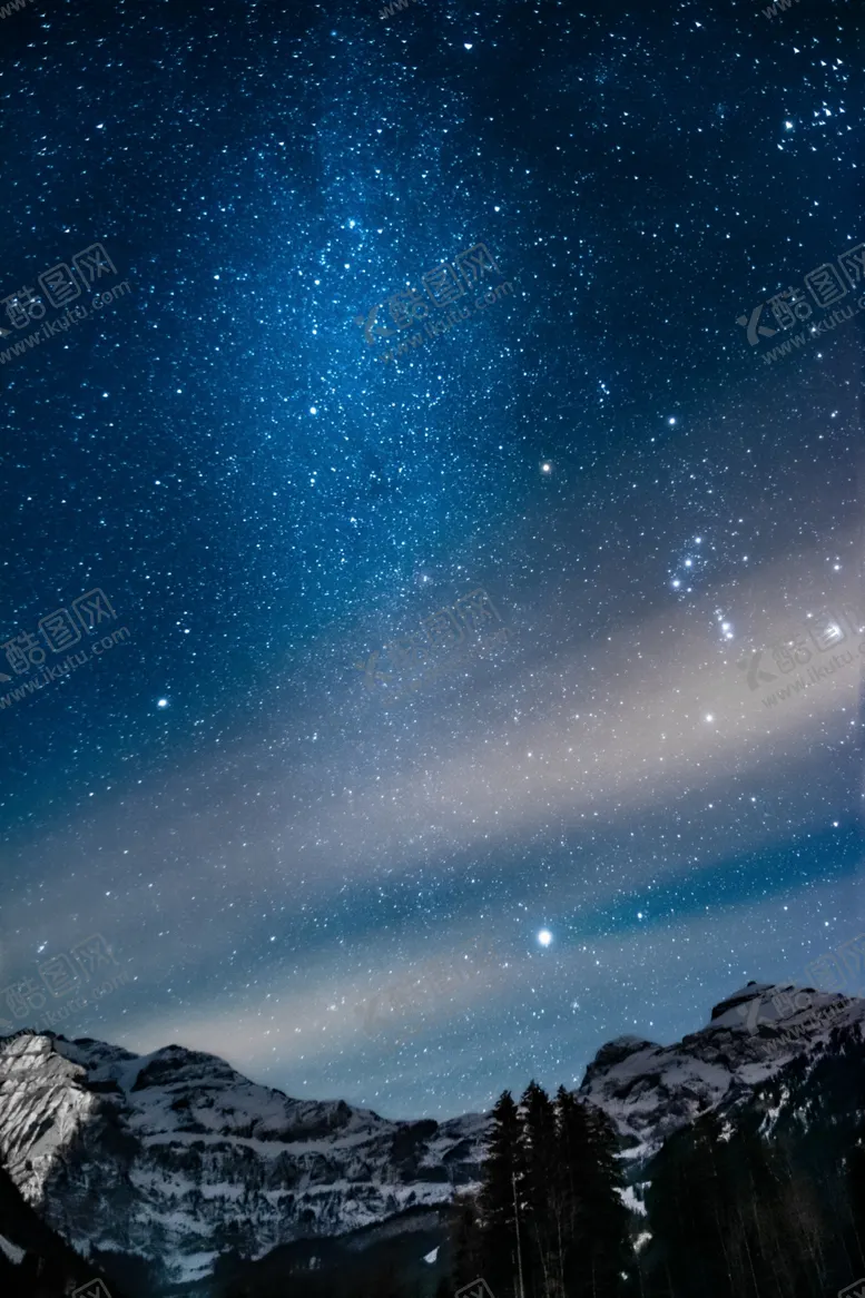 编号：33787407031500212599【酷图网】源文件下载-山与星空