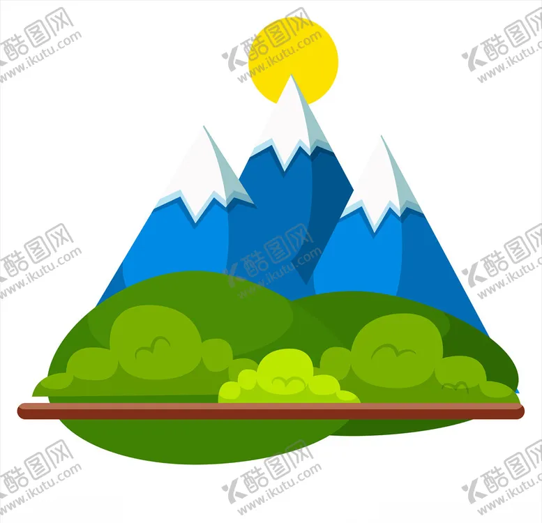 编号：85069406290424359568【酷图网】源文件下载-山峰插画山峰矢量图像
