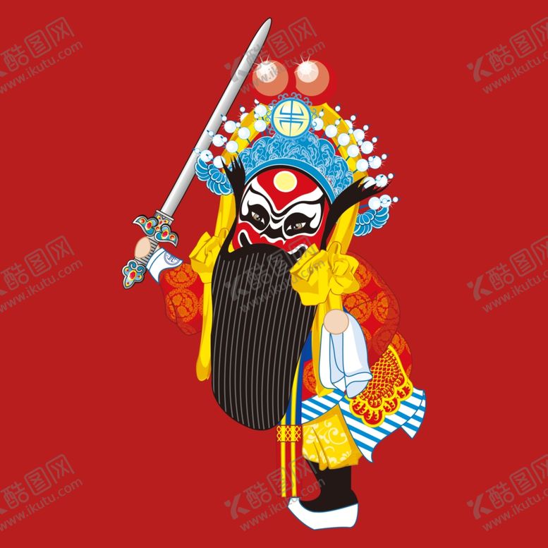 编号：39107201150118229898【酷图网】源文件下载-手绘京剧人物